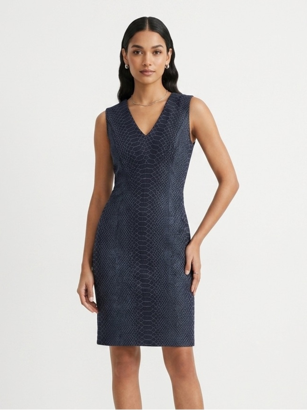 [TH] Navy Sheath Dress